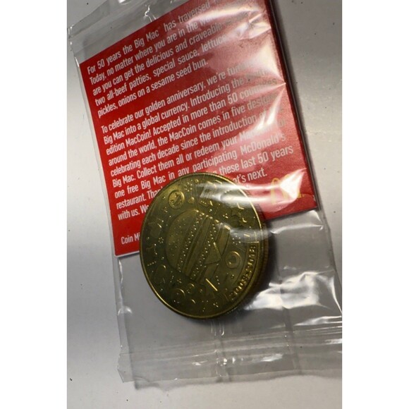 McDonalds 50 Years Of Big Mac Collectors Limited Edition MacCoin! 2008-2018 New - Picture 2 of 5